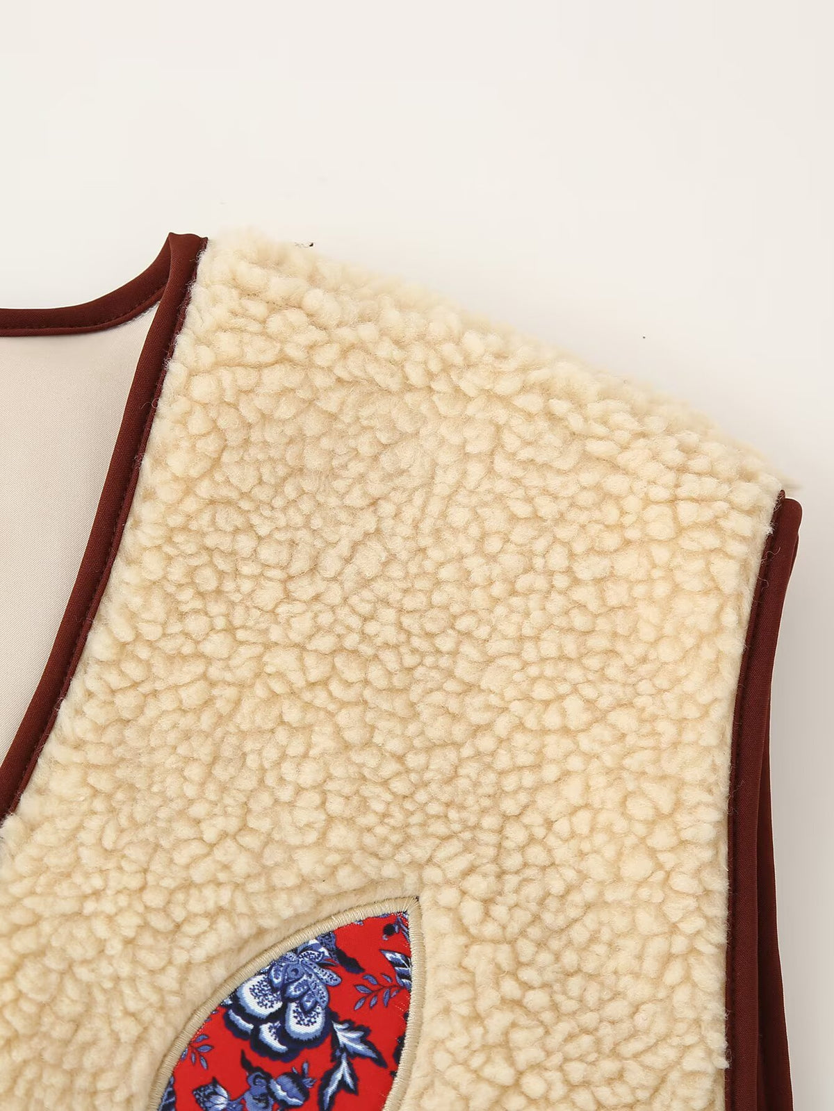Women's Embroidered Lambswool Vest