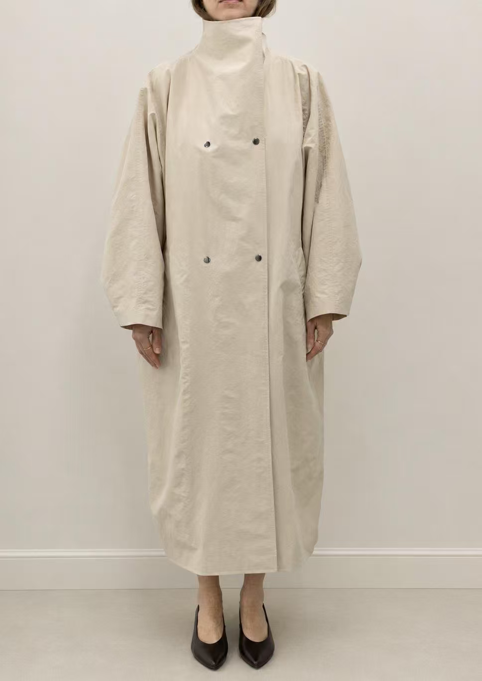 Women's Stand-Collar Trench Coat