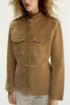 Women's Distressed Suede Jacket