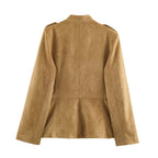 Women's Distressed Suede Jacket