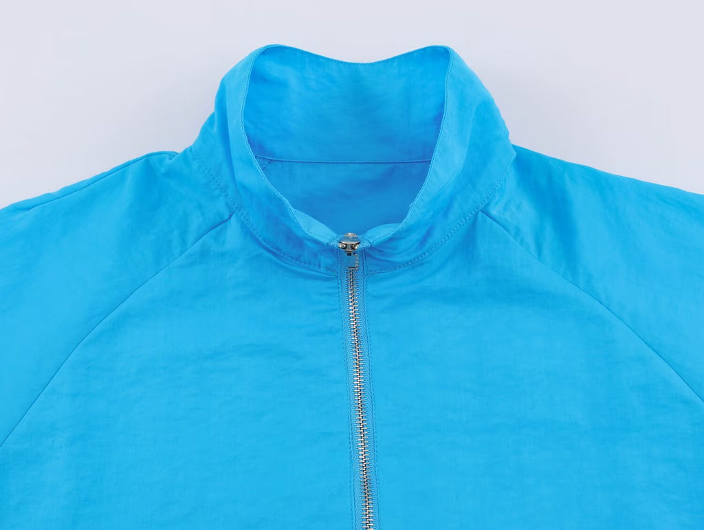 Women's Stand-Collar Zipper Coat