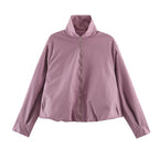 Women's Minimalist Stand-Collar Coat