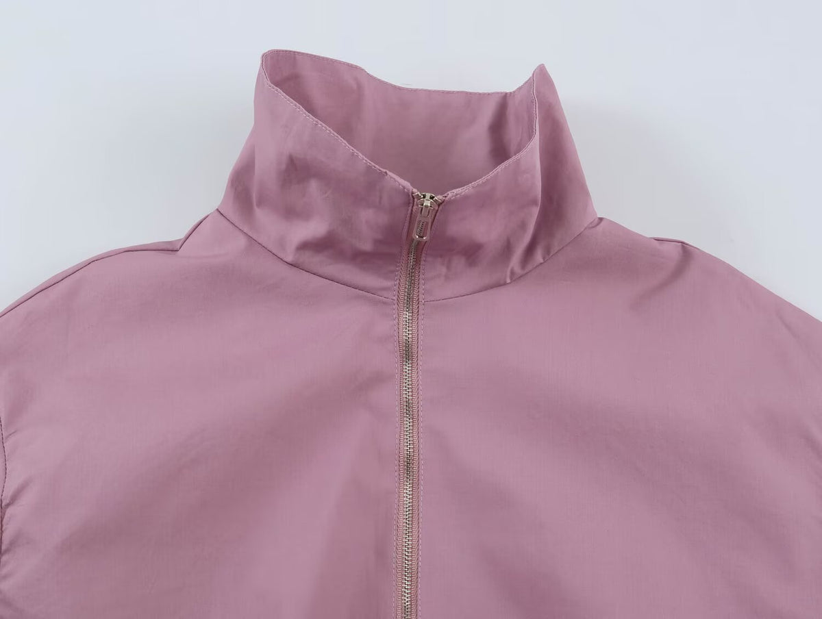 Women's Minimalist Stand-Collar Coat