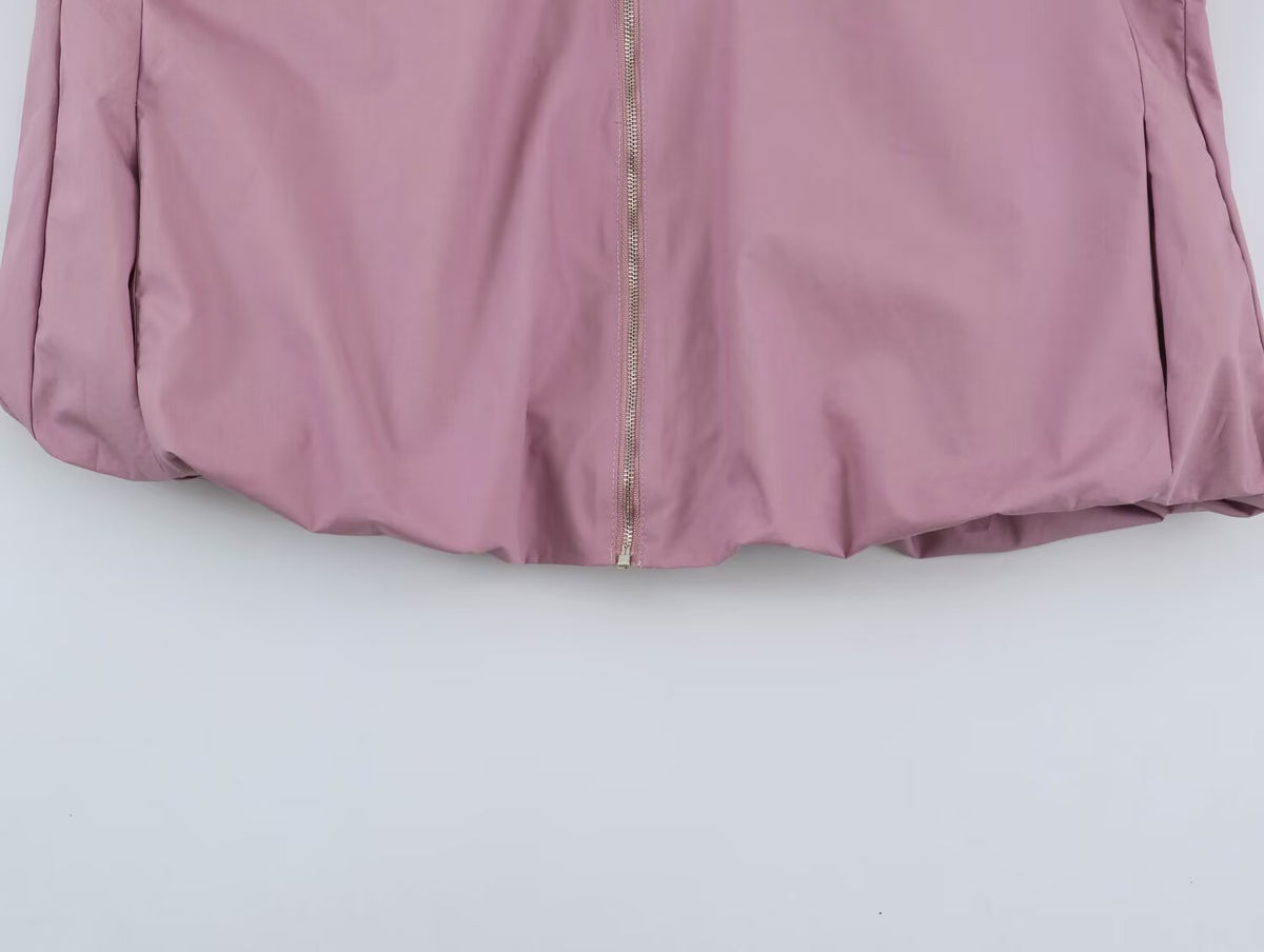 Women's Minimalist Stand-Collar Coat
