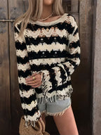 Women's Color-Block Knit Sweater
