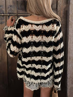 Women's Color-Block Knit Sweater