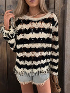 Women's Color-Block Knit Sweater