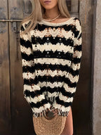 Women's Color-Block Knit Sweater