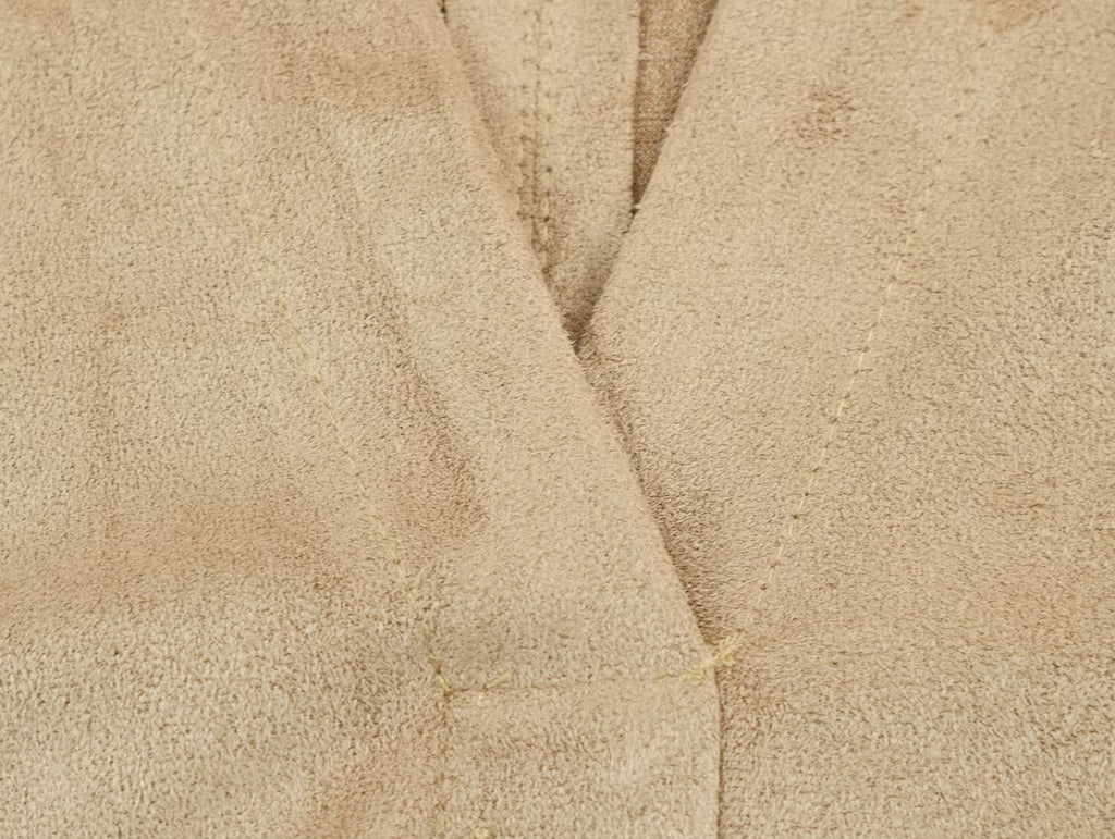 Women's Suede Polo Sweater