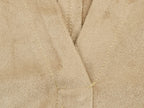 Women's Suede Polo Sweater