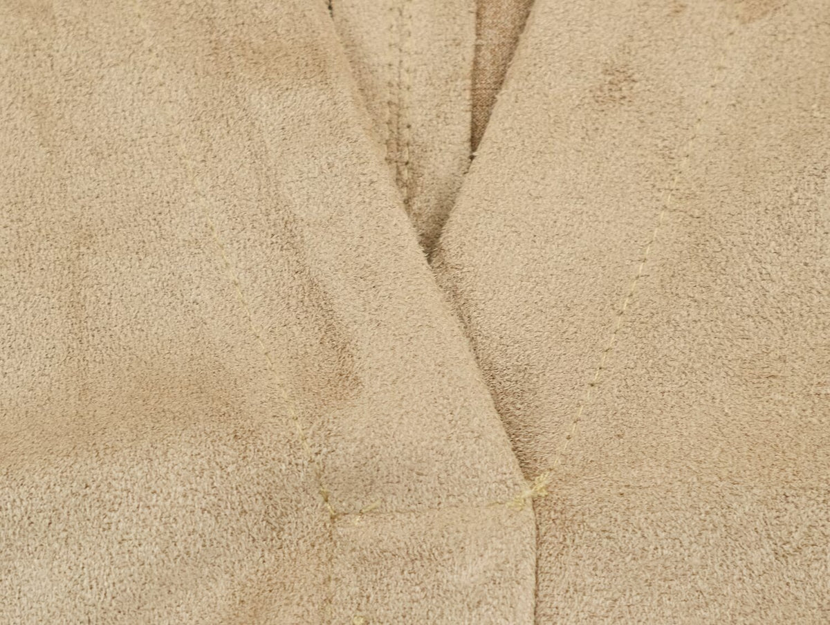 Women's Suede Polo Sweater