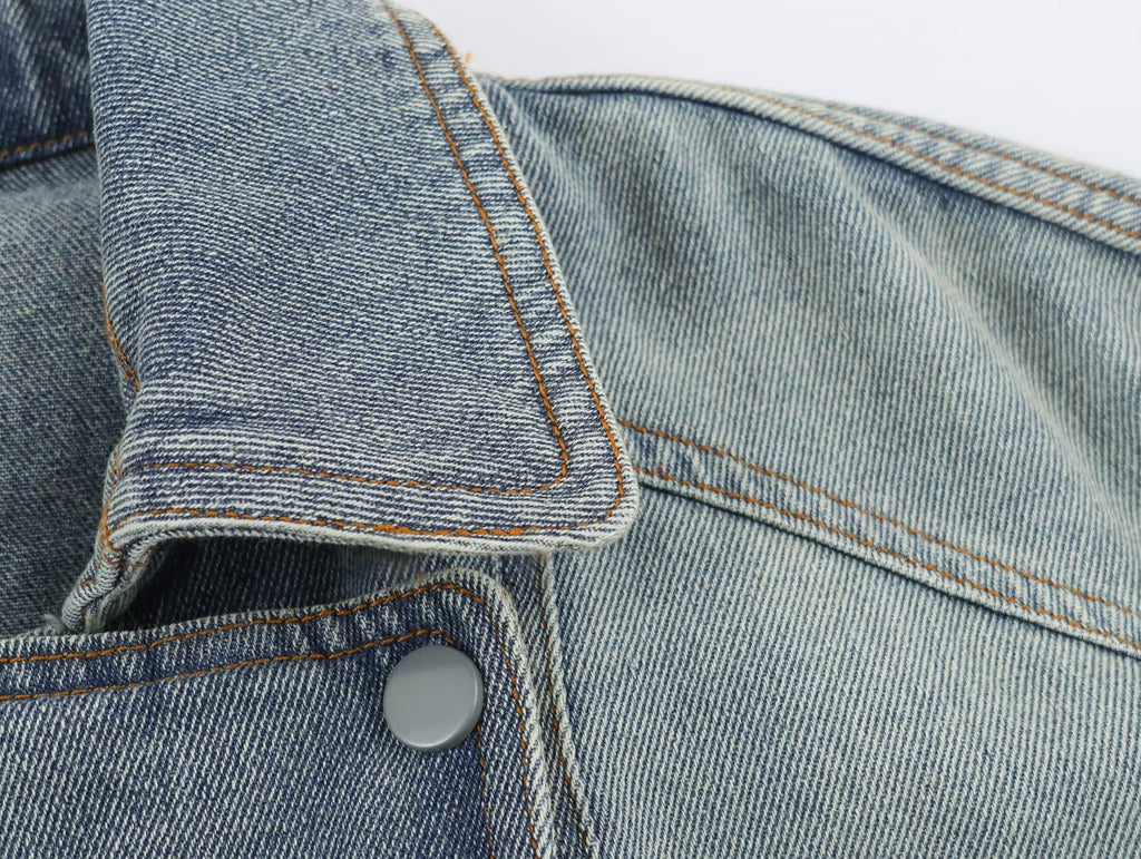 Women's Belted Denim Jacket