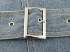 Women's Belted Denim Jacket