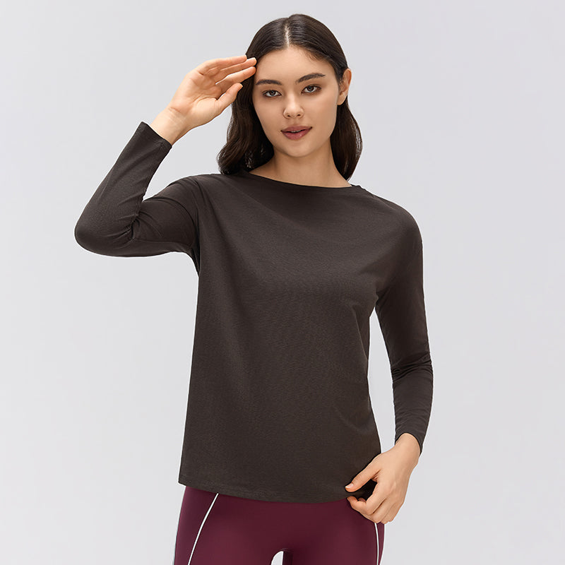 Women's Off-Shoulder Yoga Top