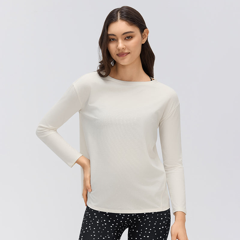 Women's Off-Shoulder Yoga Top