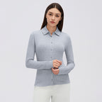 Women's Modal Button-Up Yoga Top