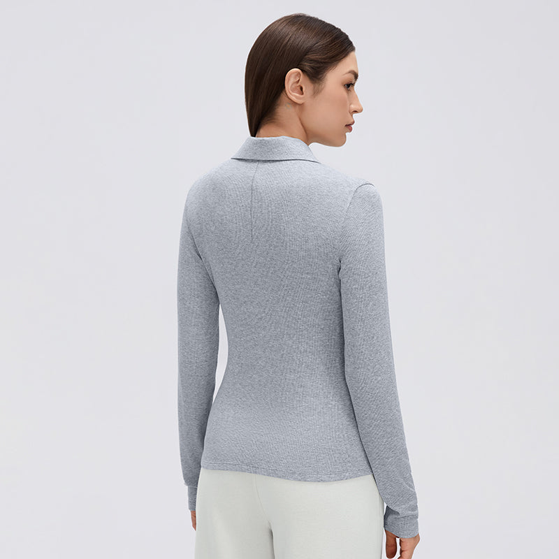 Women's Modal Button-Up Yoga Top