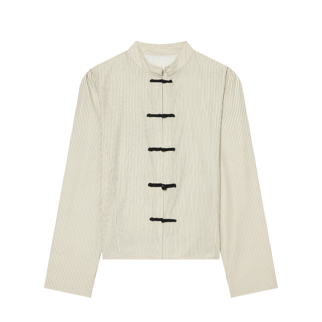 Women's Striped Button Shirt