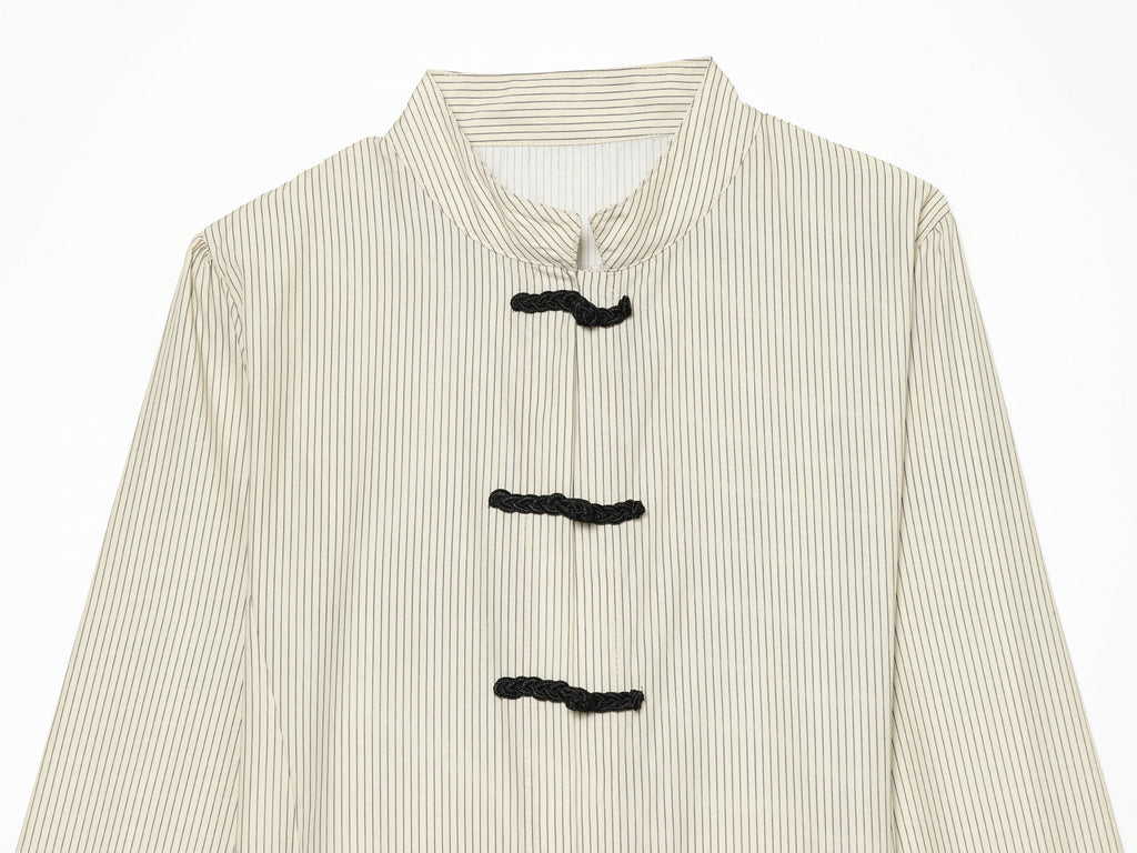 Women's Striped Button Shirt