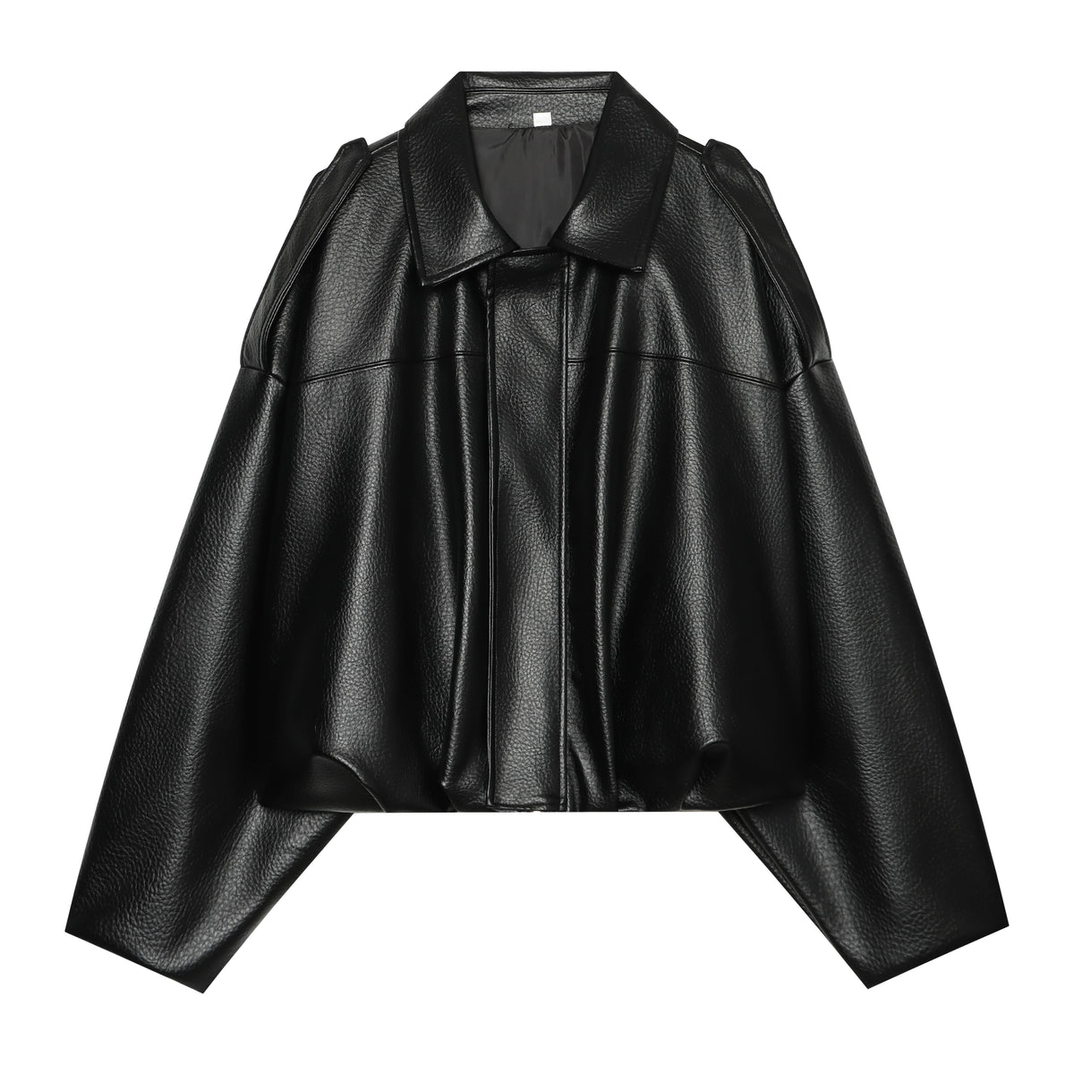 Women's Faux Leather Bomber Jacket