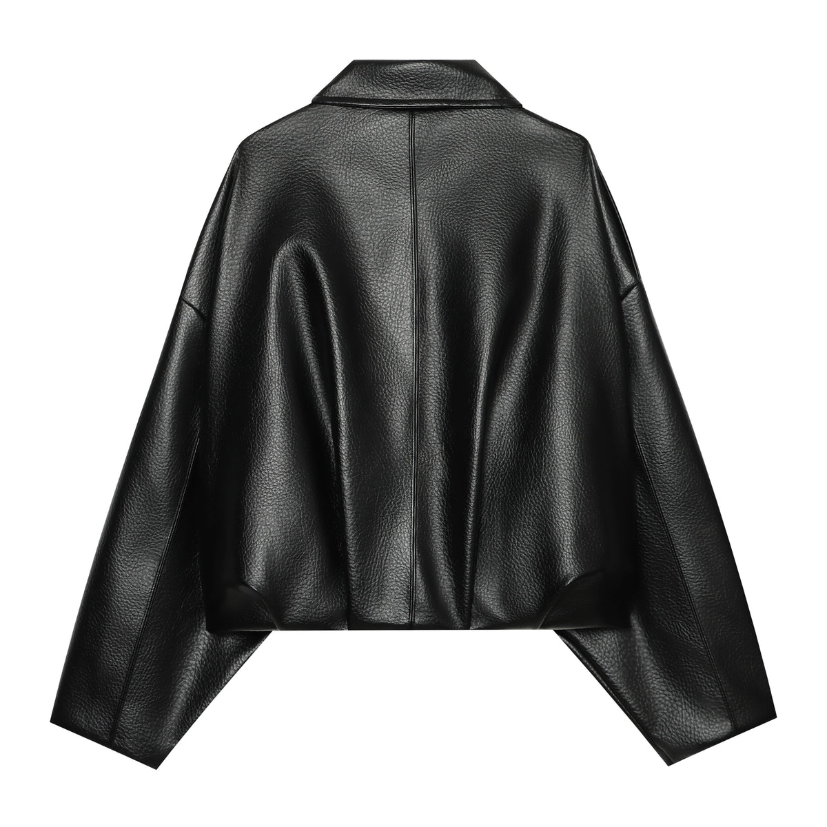 Women's Faux Leather Bomber Jacket