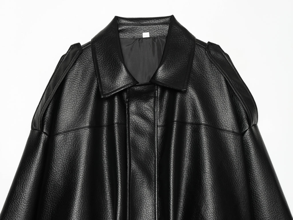 Women's Faux Leather Bomber Jacket
