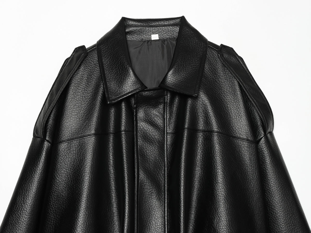 Women's Faux Leather Bomber Jacket