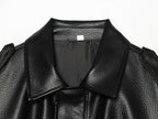 Women's Faux Leather Bomber Jacket