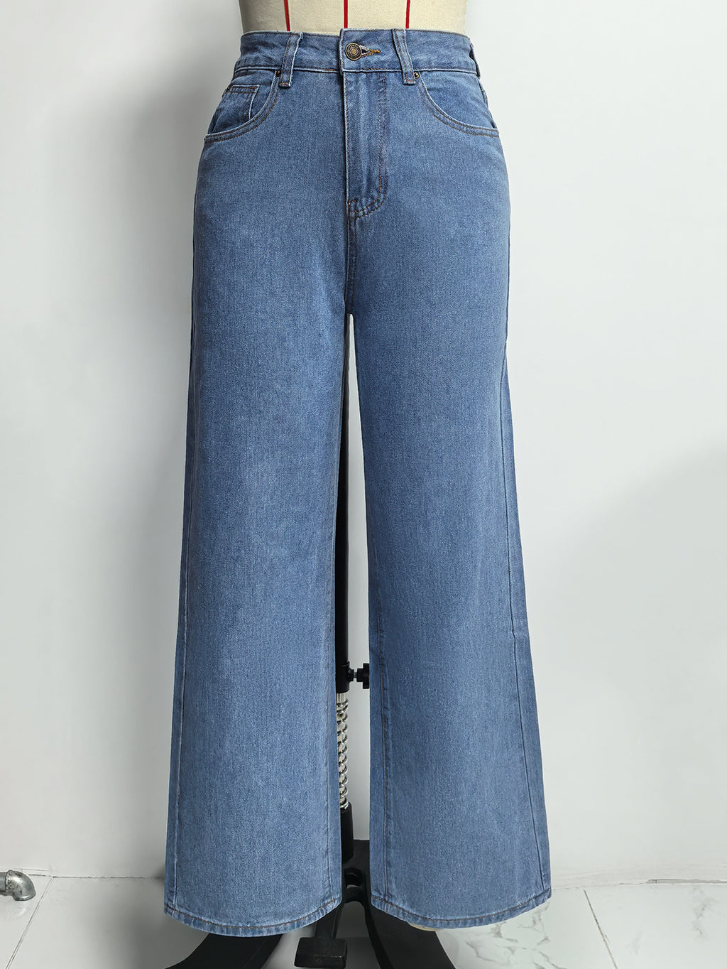 Women's High-Waist Wide-Leg Jeans