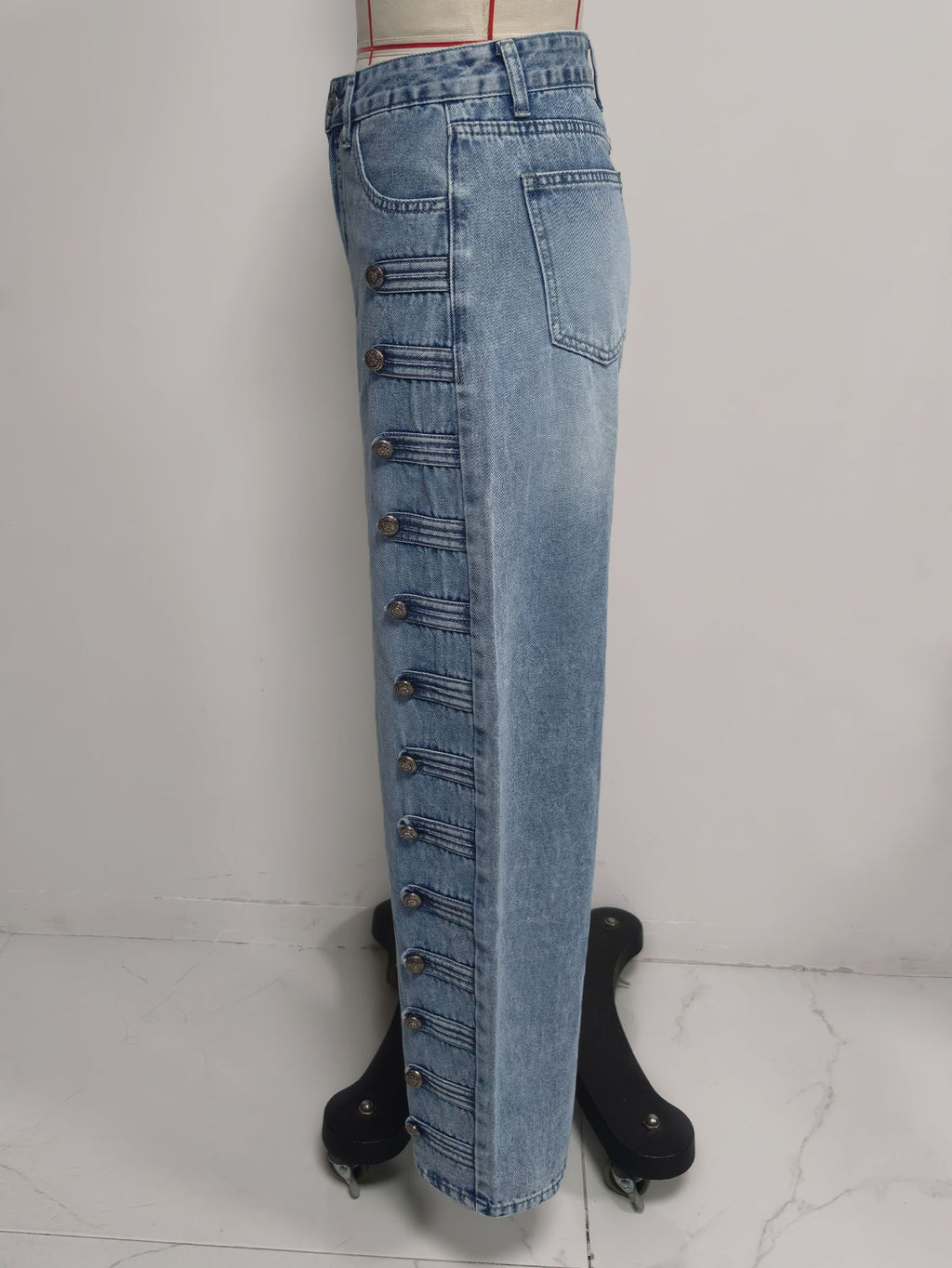 Women's High-Waist Straight-Leg Jeans
