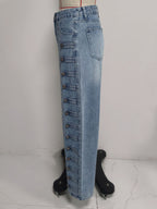 Women's High-Waist Straight-Leg Jeans