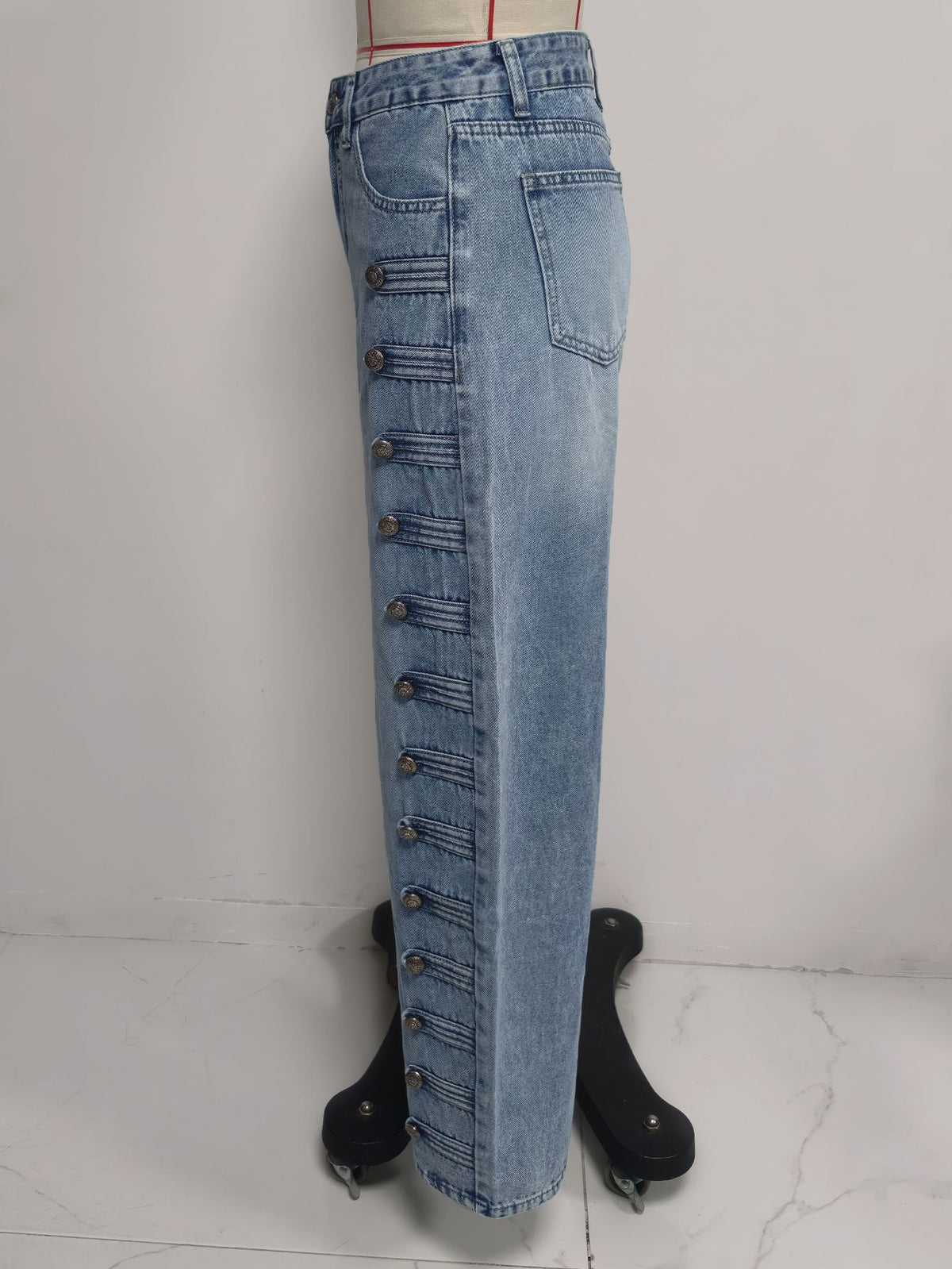 Women's High-Waist Straight-Leg Jeans
