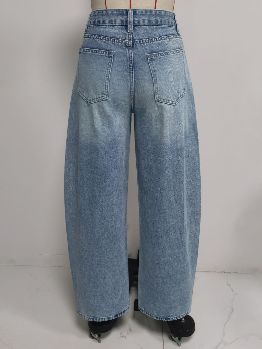 Women's High-Waist Straight-Leg Jeans