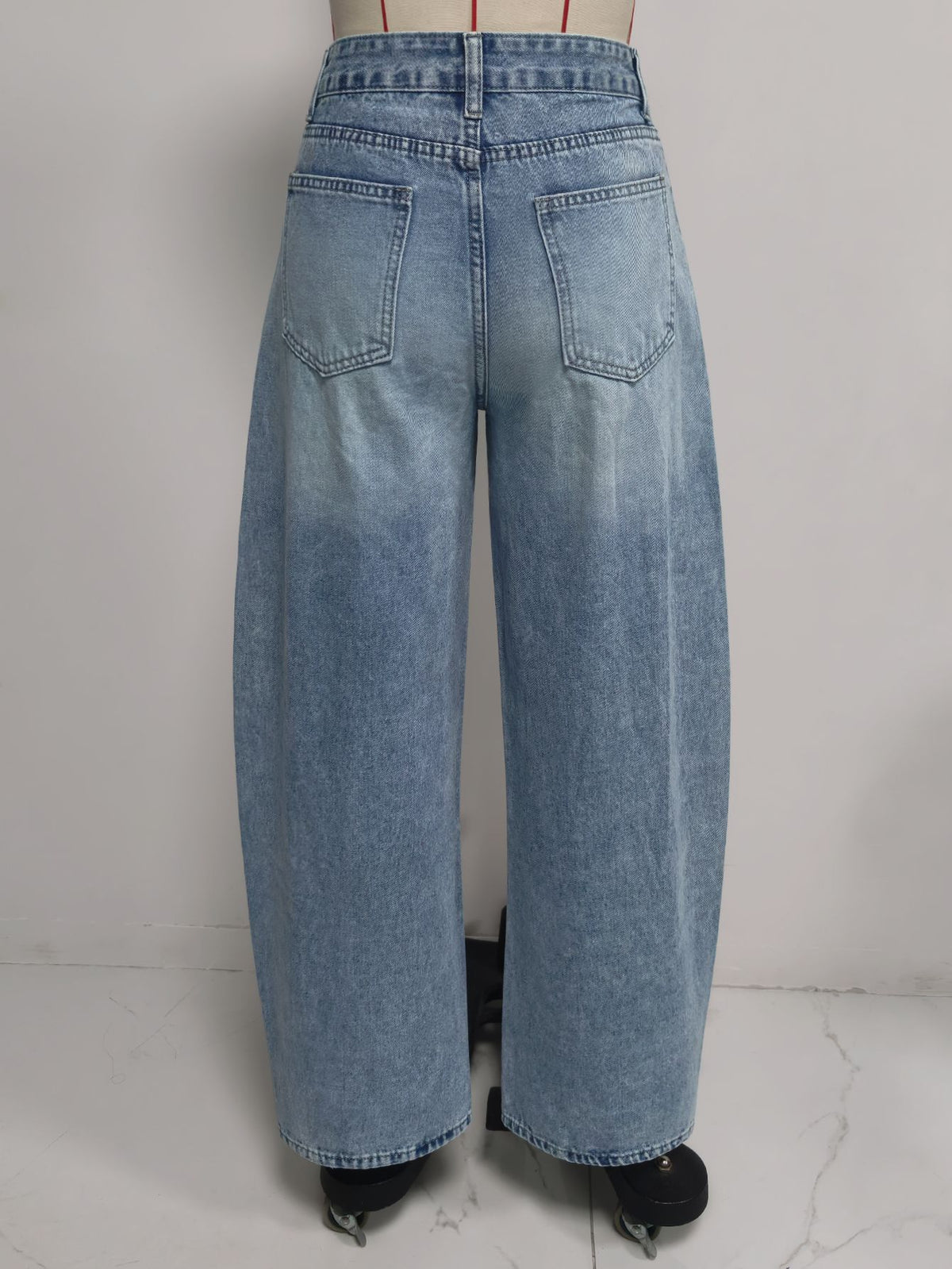 Women's High-Waist Straight-Leg Jeans