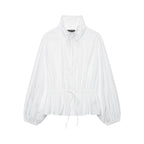 Women's Stand-Collar Nylon Coat