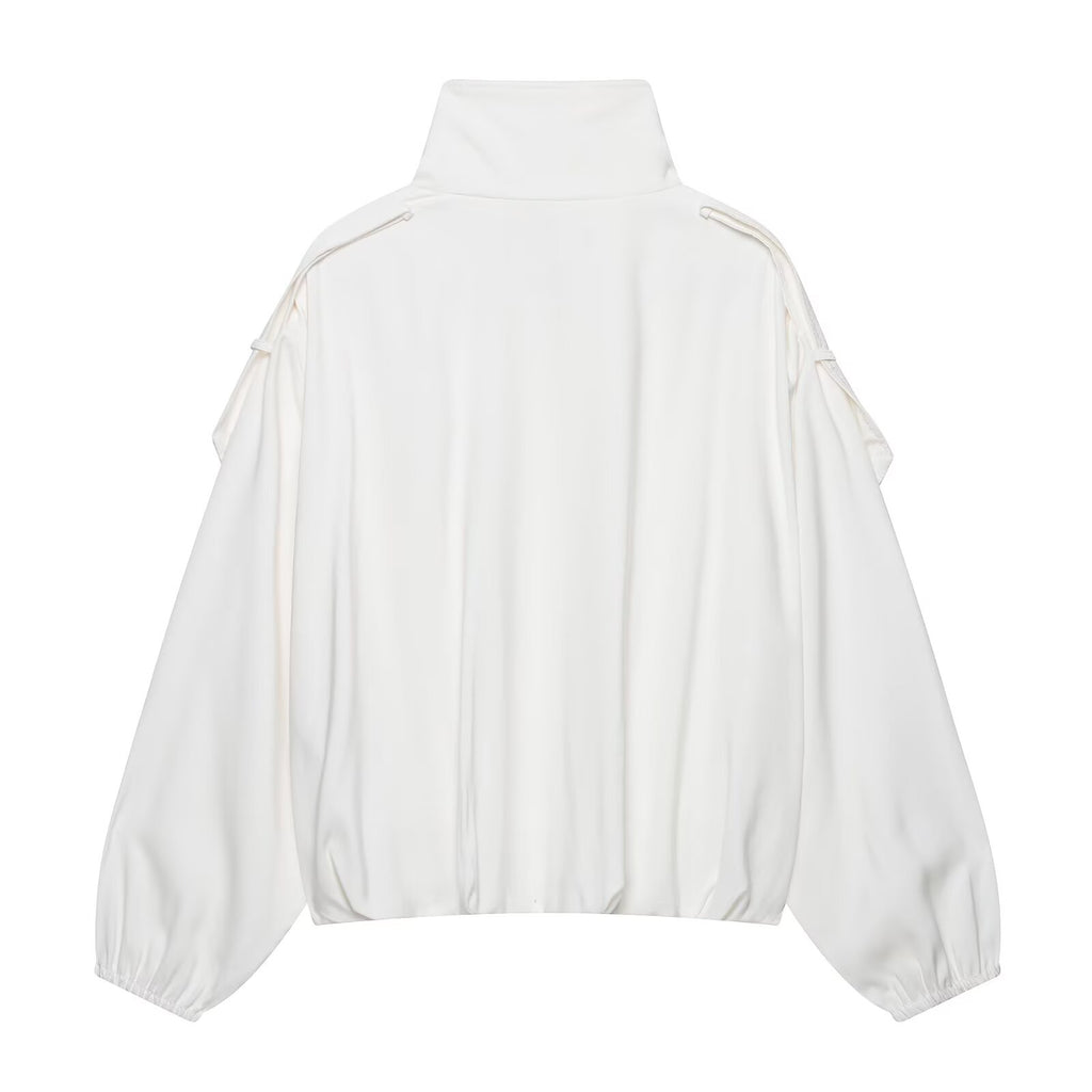 Women's Stand-Collar Bomber Jacket