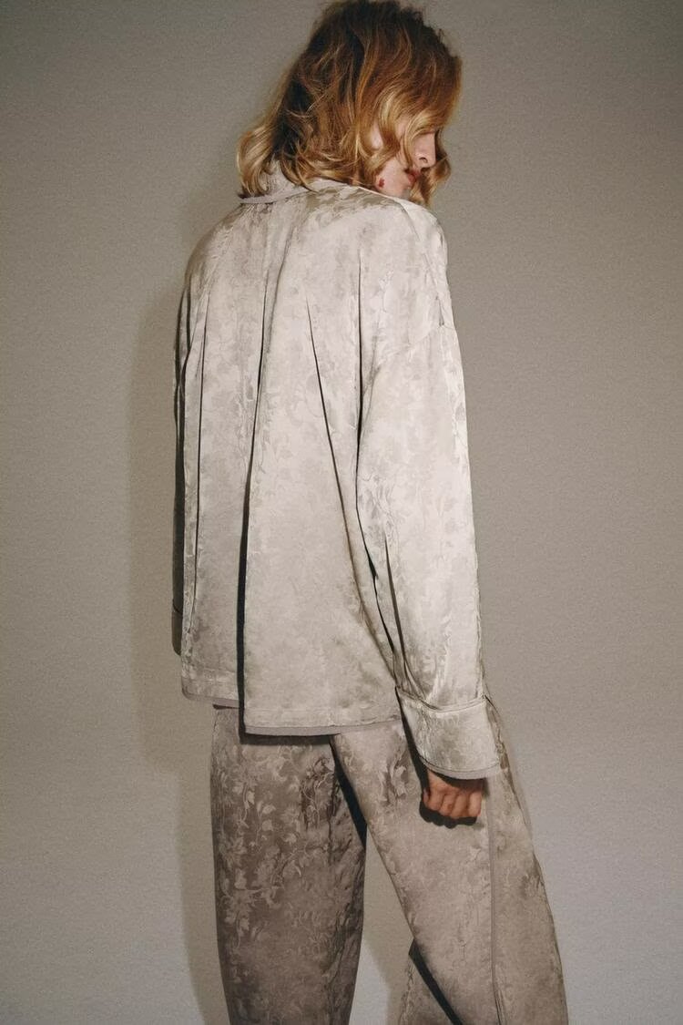 Women's Jacquard Pants Suit
