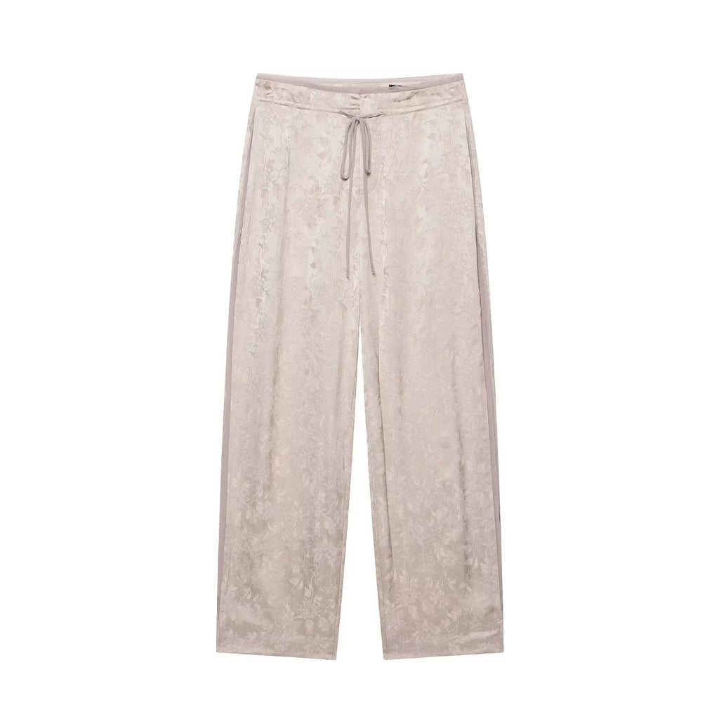 Women's Jacquard Pants Suit