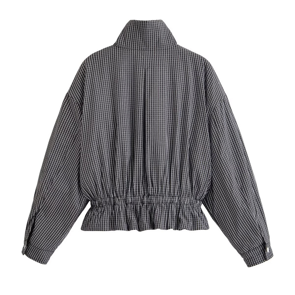 Women's Plaid Short Jacket