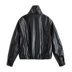 Women's Faux Leather Motorcycle Coat