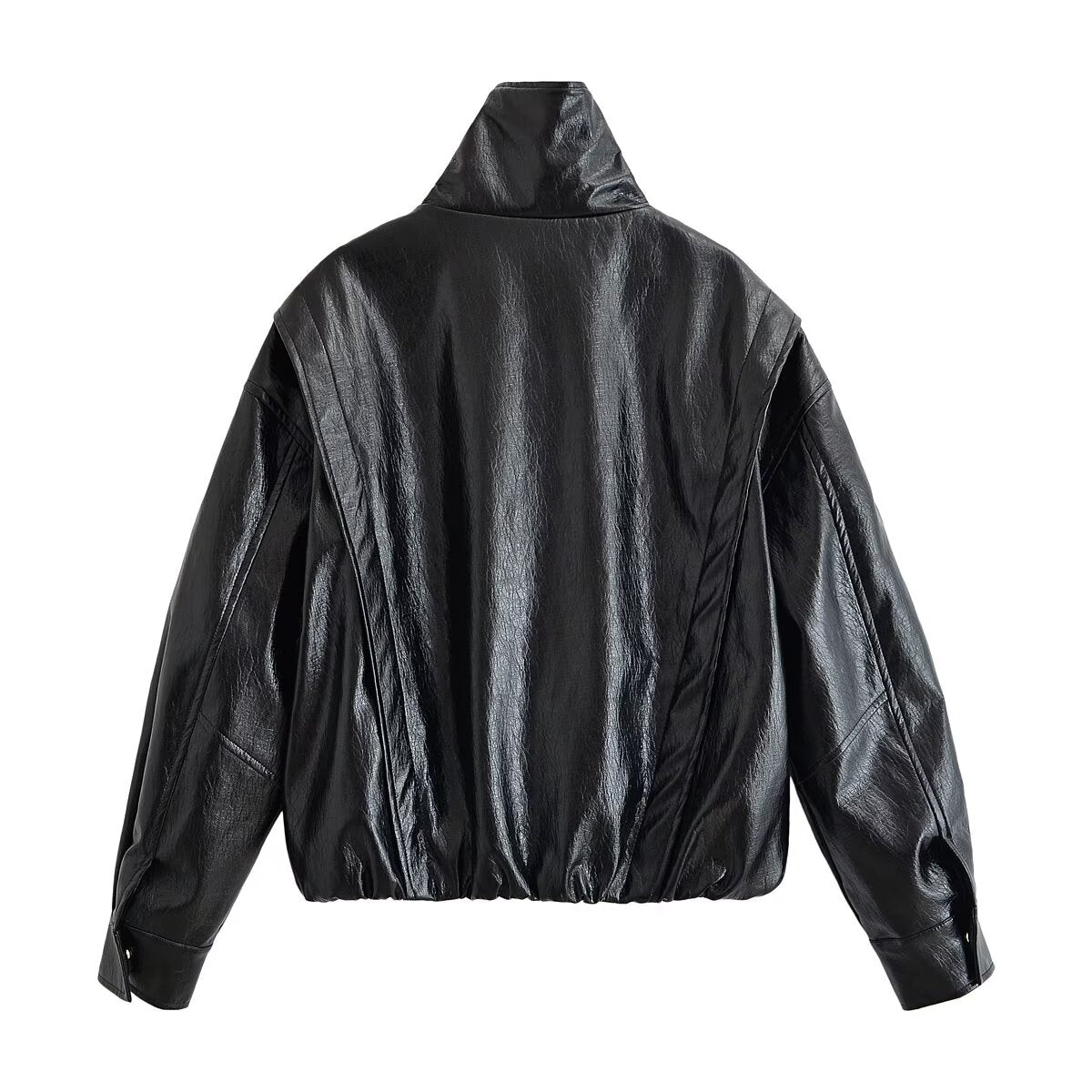 Women's Faux Leather Motorcycle Coat