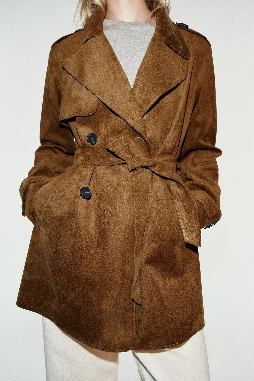 Women's Belted Trench Coat