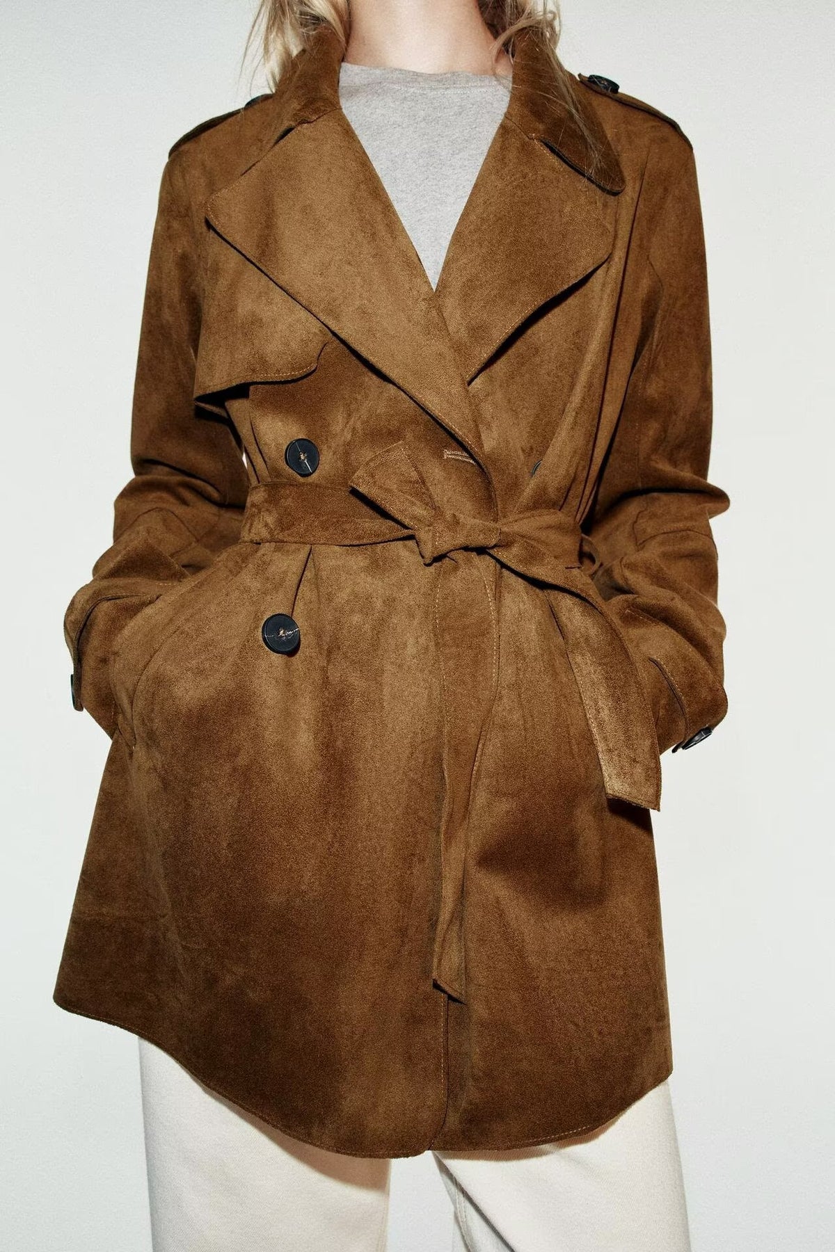Women's Belted Trench Coat
