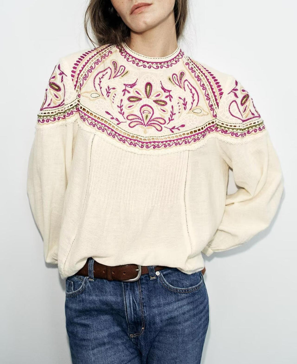 Women's Embroidered Vacation Blouse