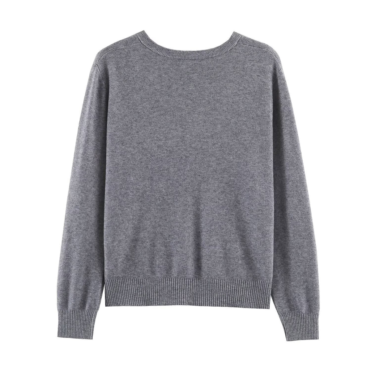 Women's Round-Neck Button Sweater