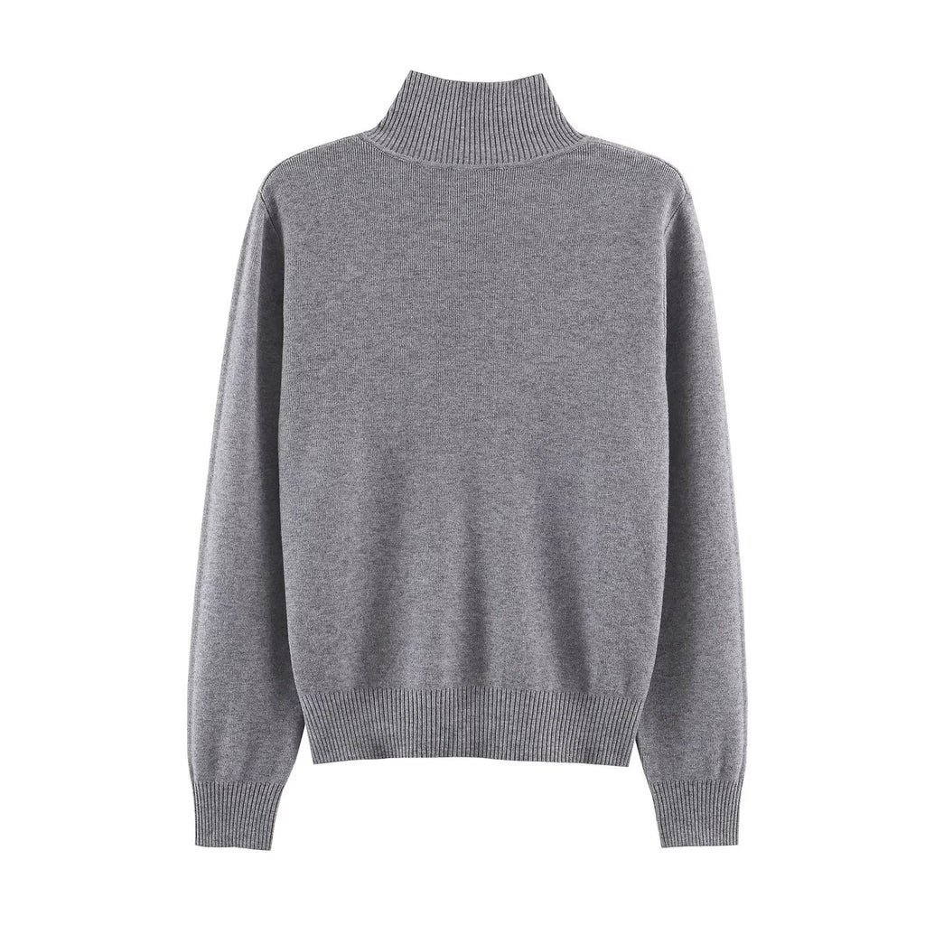 Women's Open-Collar Pullover Sweater