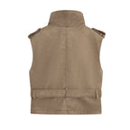 Women's Belted Suede Vest