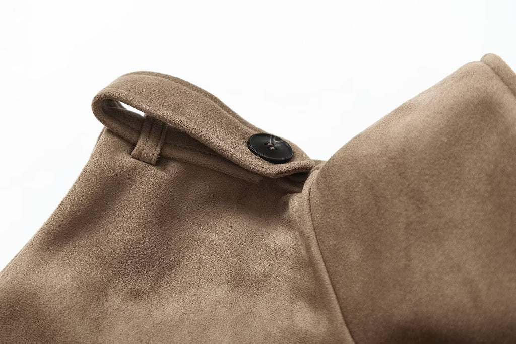 Women's Belted Suede Vest