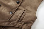 Women's Belted Suede Vest