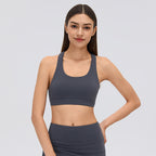 Women's Cutout Mesh Push Up Workout Bra